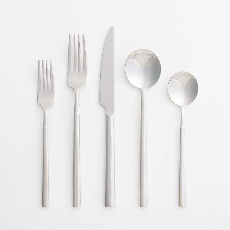 Halsted Mirror Flatware Sets | Crate & Barrel