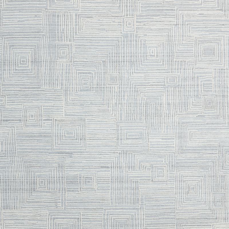 Milos Wool and Viscose Handwoven Blue Area Rug 6'x9'