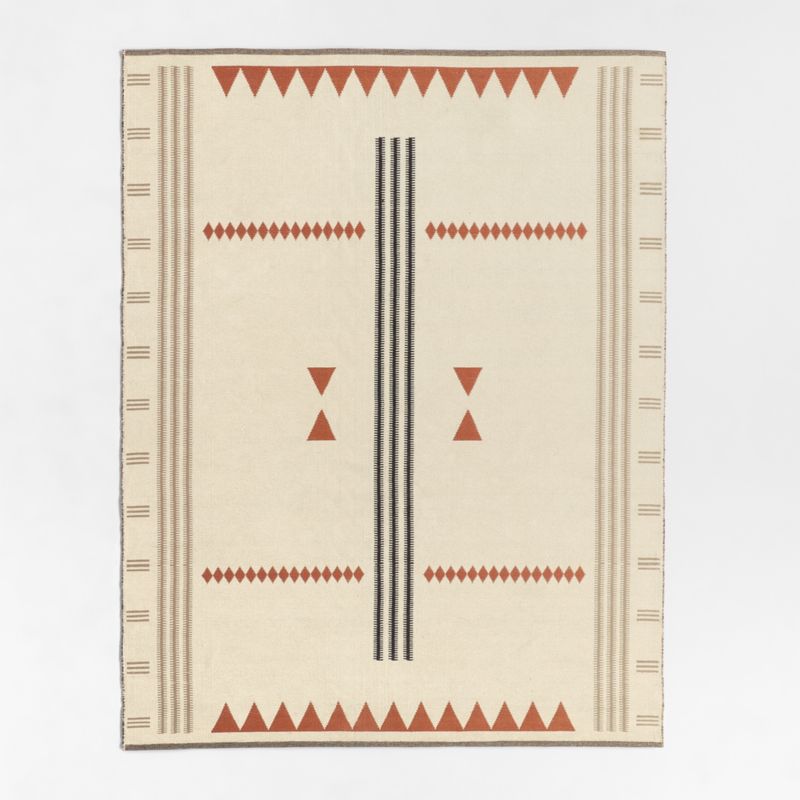 Mirror Pattern Brulee Brown Chenille Kids Area Rug 6'x9'