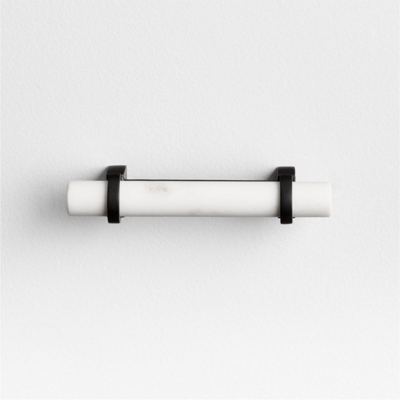 Modern Marble Black Cabinet Drawer Bar Pull 3"