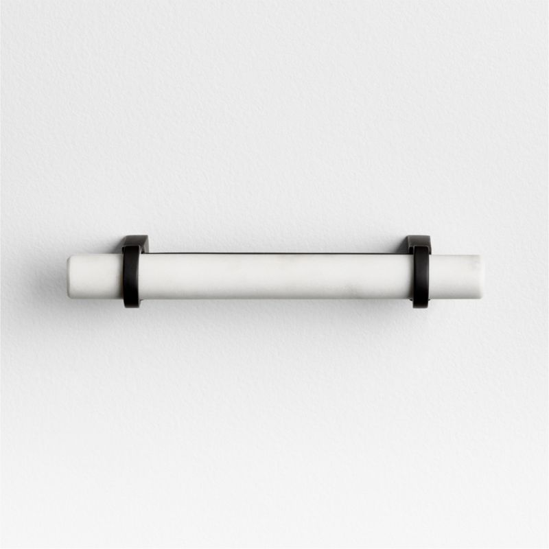 Modern Marble Black Cabinet Drawer Bar Pull 4"