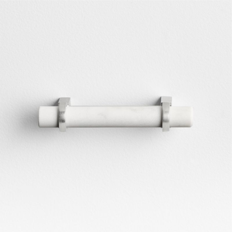 Modern Marble Silver Cabinet Drawer Bar Pull 3"