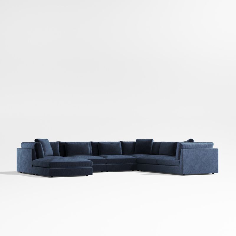 Monterey Modular 4-Piece L-Shaped Sectional Sofa with Ottoman