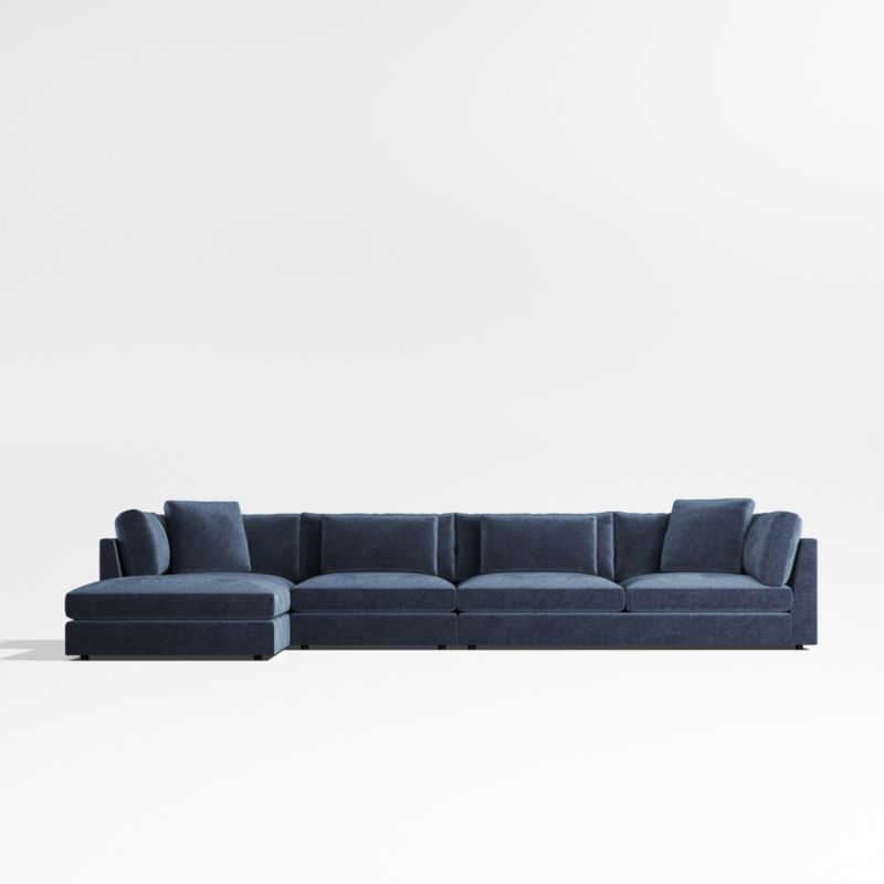 Monterey Modular 4-Piece Reversible Sectional Sofa with Ottoman