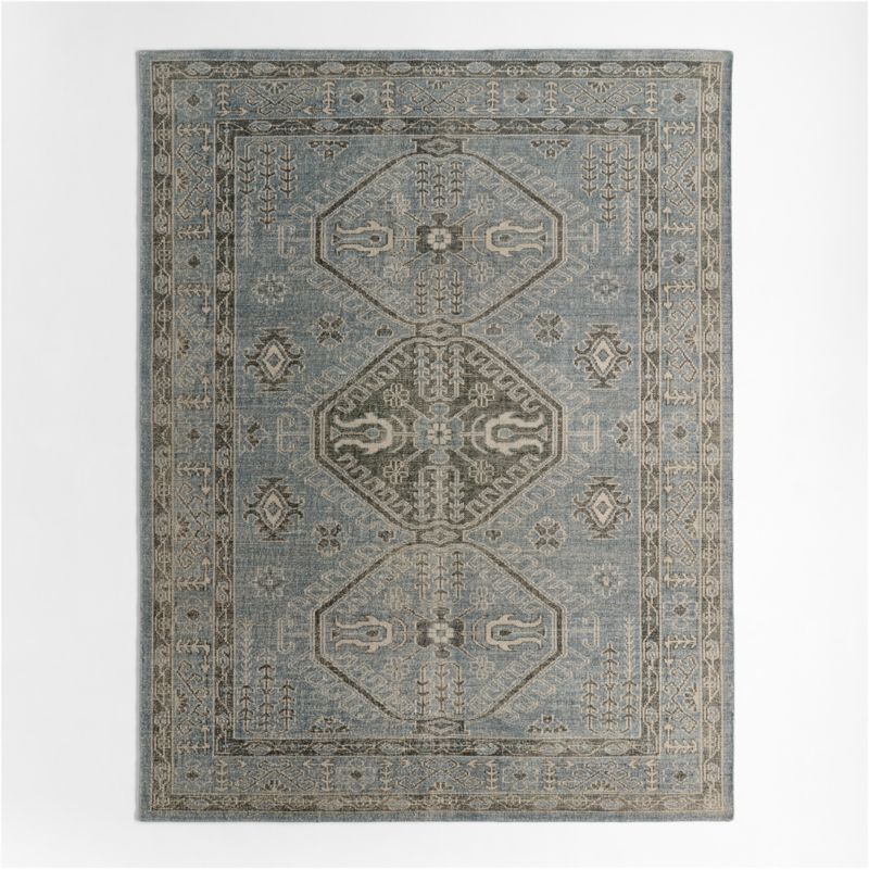 Alvarez Wool Hand-Tufted Mineral Blue Area Rug 8'x10' + Reviews
