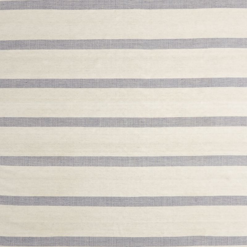Newport Performance Wool-Blend Handwoven Navy Blue Area Rug 9'x12'