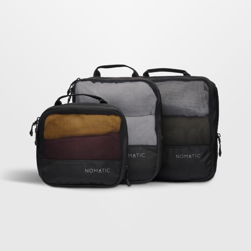 NOMATIC Black Compression Packing Cubes