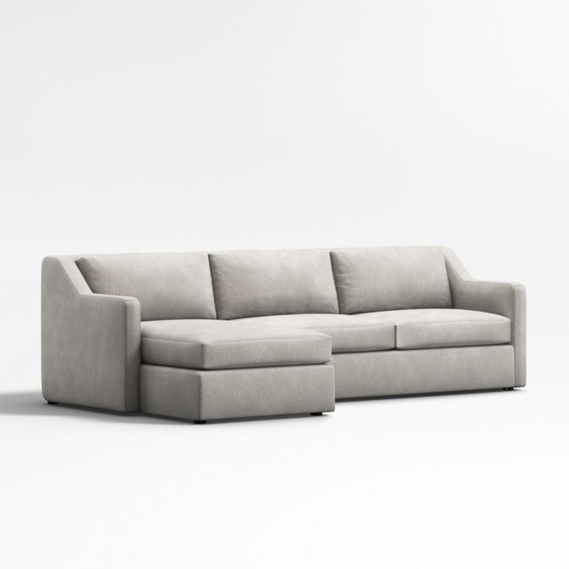 Notch 2-Piece Sectional Sofa with Storage Chaise Lounge