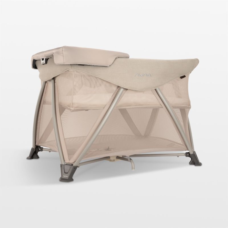 Nuna ® SENA ™ aire Brown Playard, Travel Crib & Changing Table