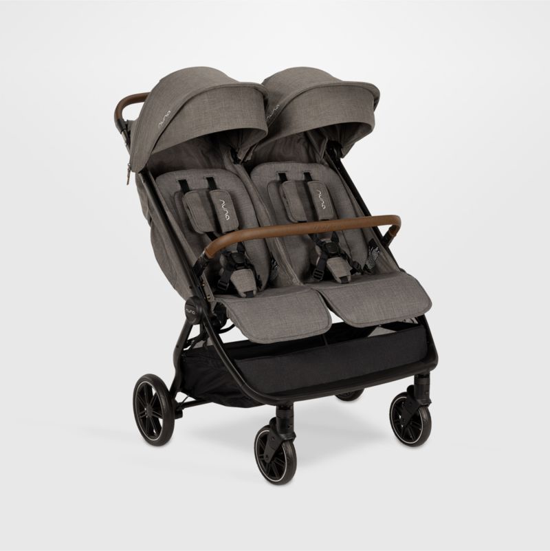 nuna trvl dubl キャビア Nuna TRVL Dubl Cedar Brown Compact Travel Baby Stroller + Reviews