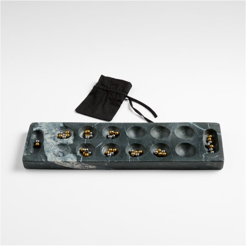 Ocean Black Marble Mancala Game