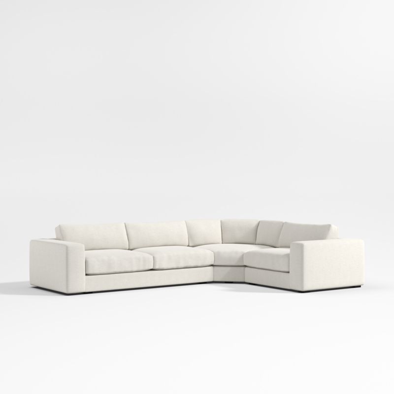 Oceanside Low 3-Piece L-Shaped Wedge Sectional Sofa