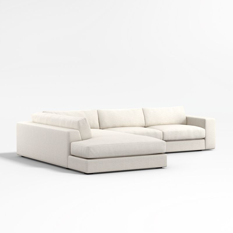 Oceanside Low 2-Piece L-Shaped Sectional Sofa with Corner Bumper