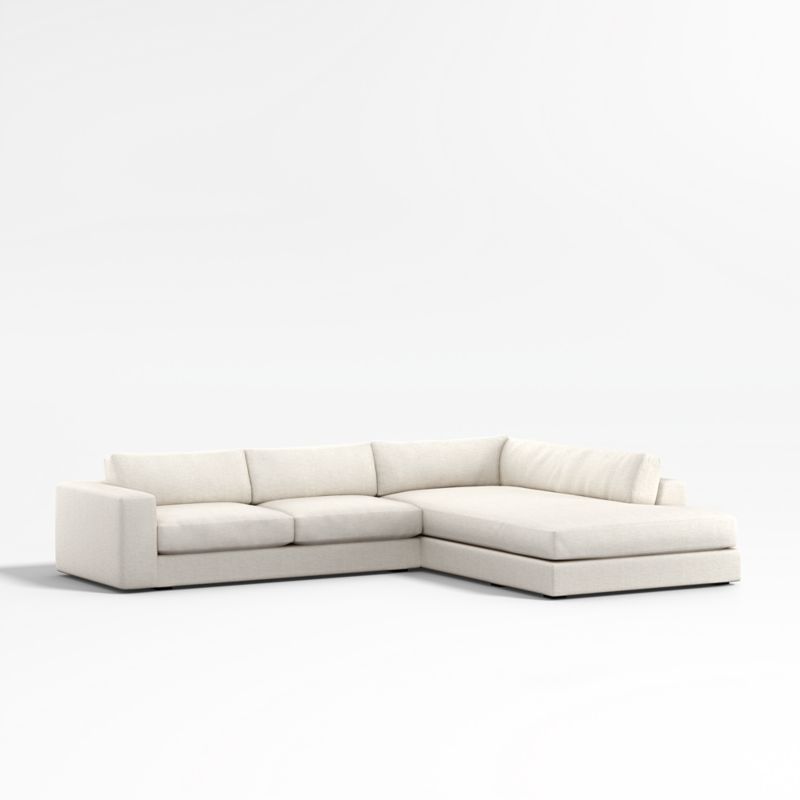 Oceanside Low 2-Piece L-Shaped Sectional Sofa with Corner Bumper
