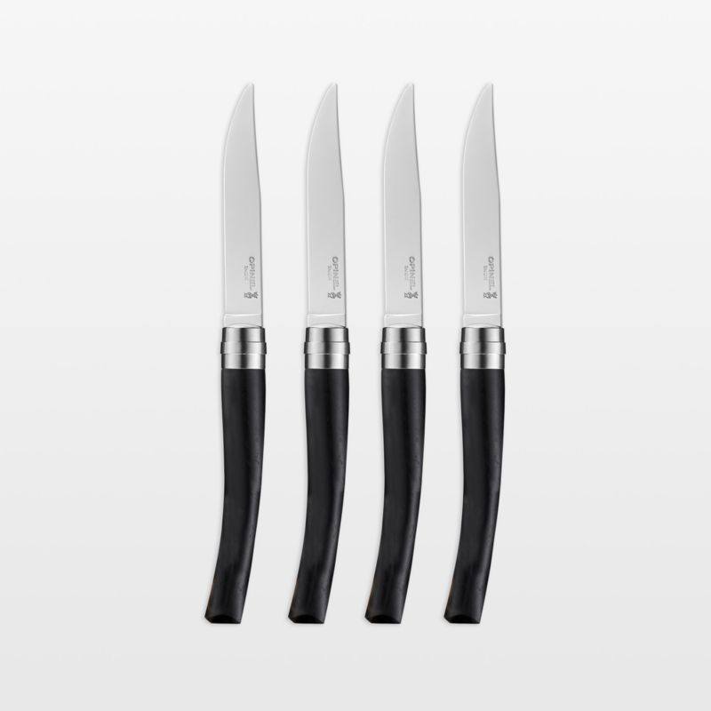 Opinel Ebony Steak Knives, Set of 4