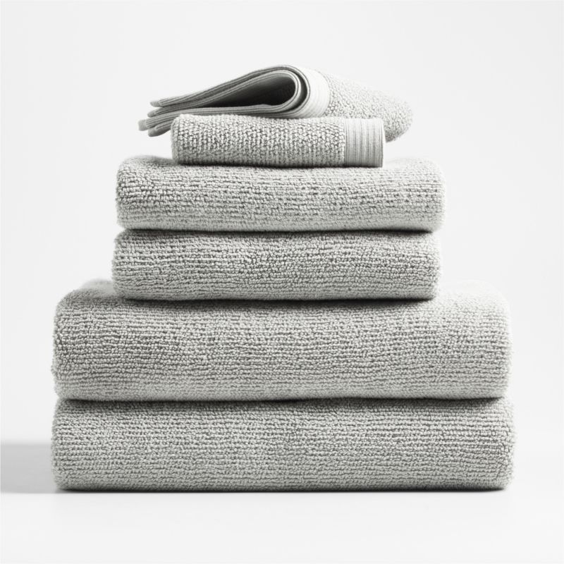 Ivory Organic Turkish Cotton Bath Towels, Set of 6