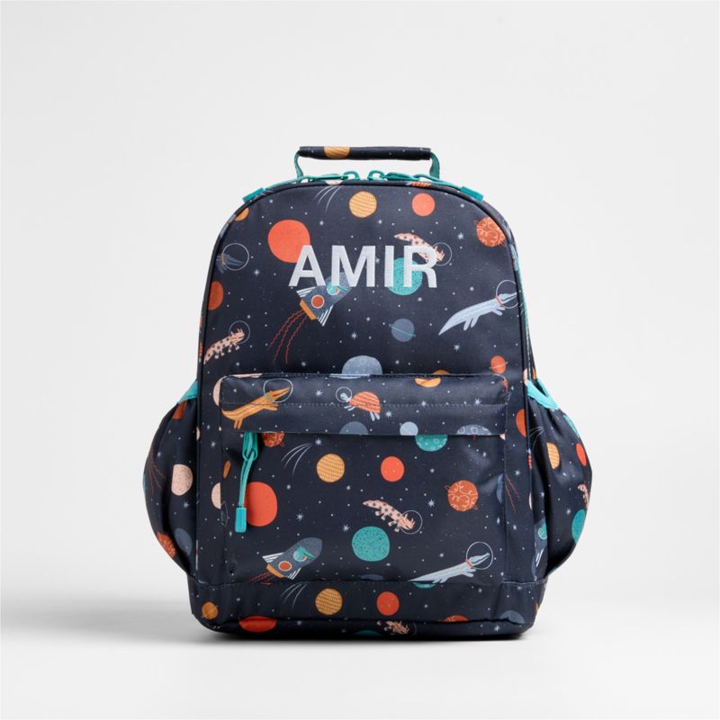 Outer Space Party Medium Kids Backpack with Side Pockets