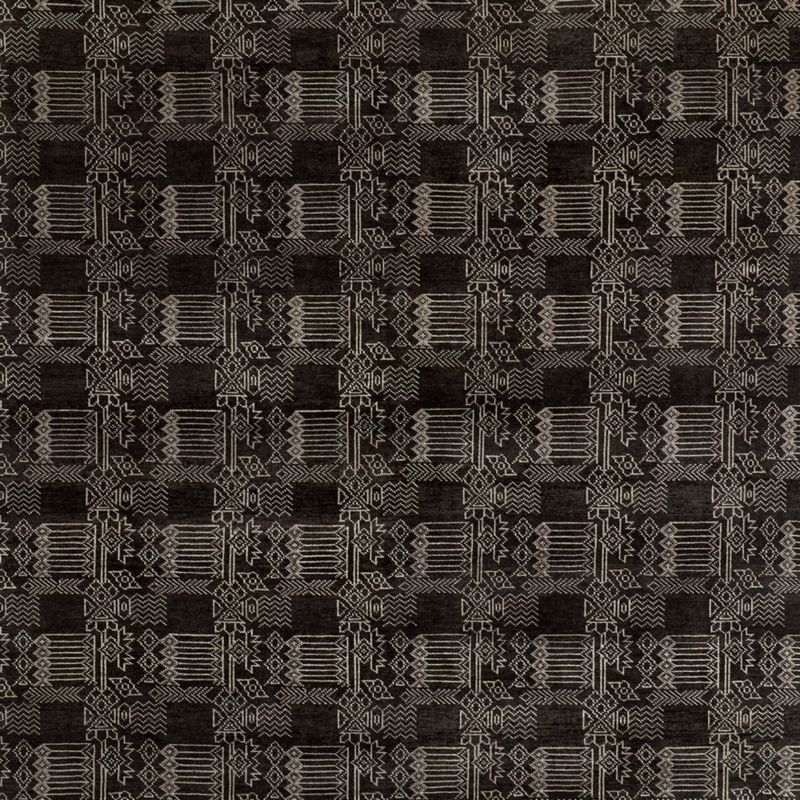 Palma Wool Hand-Knotted Espresso Brown Area Rug 6'x9'