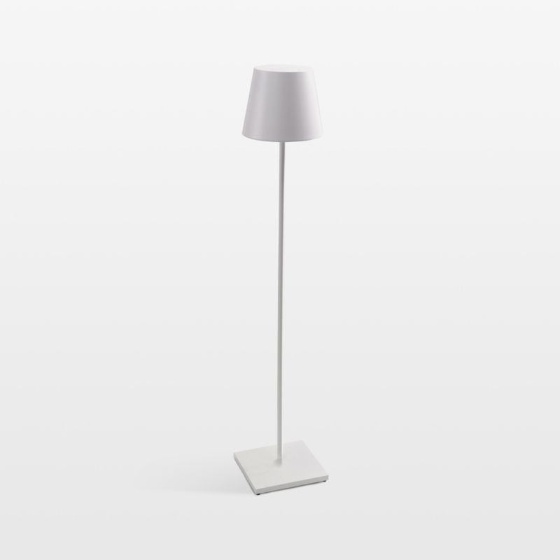 Poldina Pro L White Metal Floor Lamp 20.4" by Zafferano America
