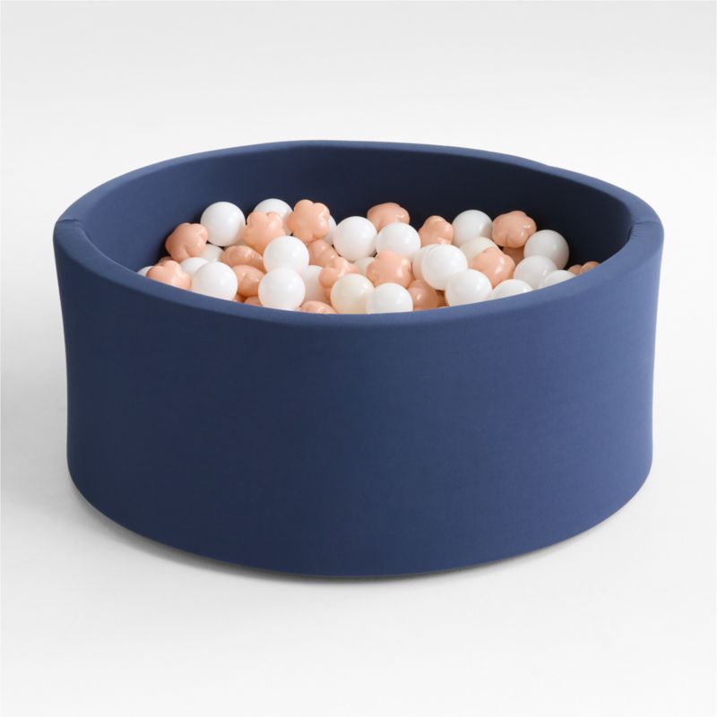 Baby and Toddler Navy Pop-Up Ball Pit with Flower Balls