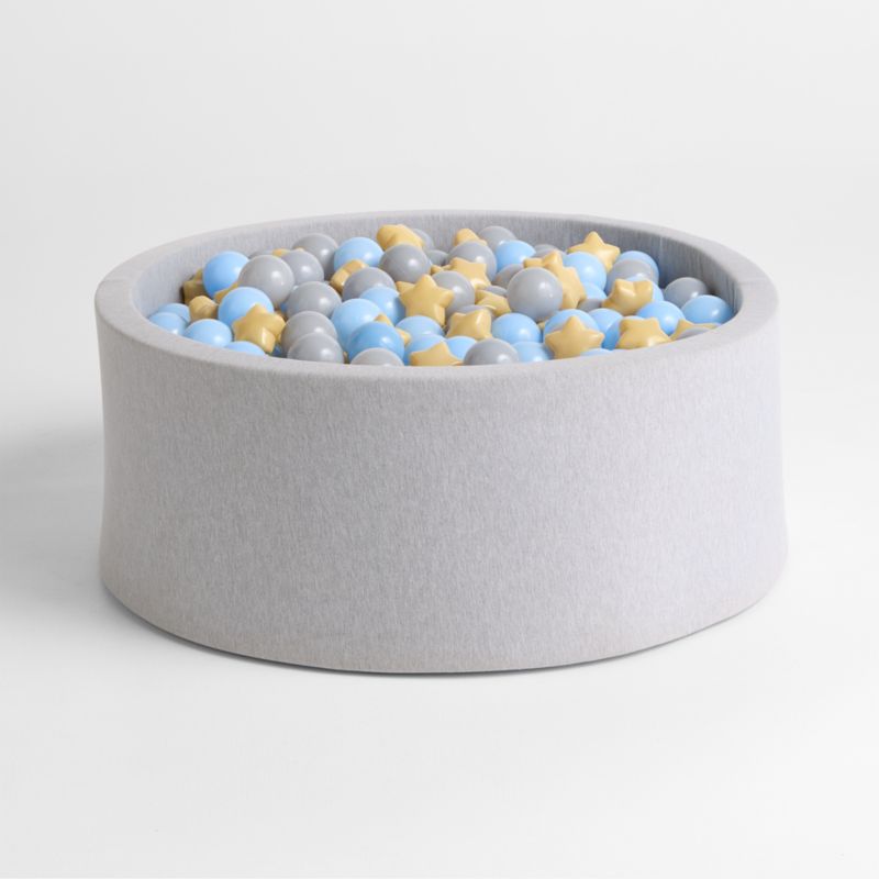 Baby and Toddler Light Grey Pop-Up Ball Pit with Star Balls