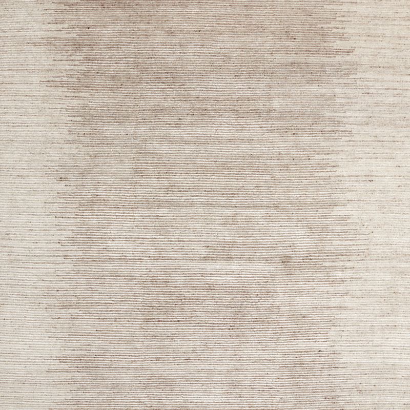 Prague Wool and Viscose Hand-Knotted Ombre Taupe Brown Area Rug 6'x9'