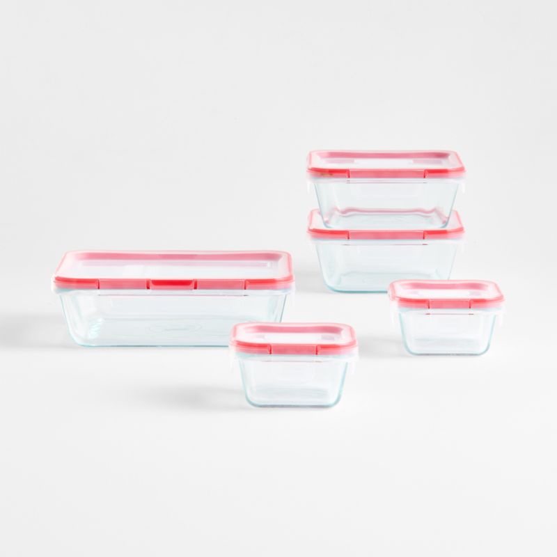 Pyrex ® Freshlock Glass 10-Piece Food Storage Set