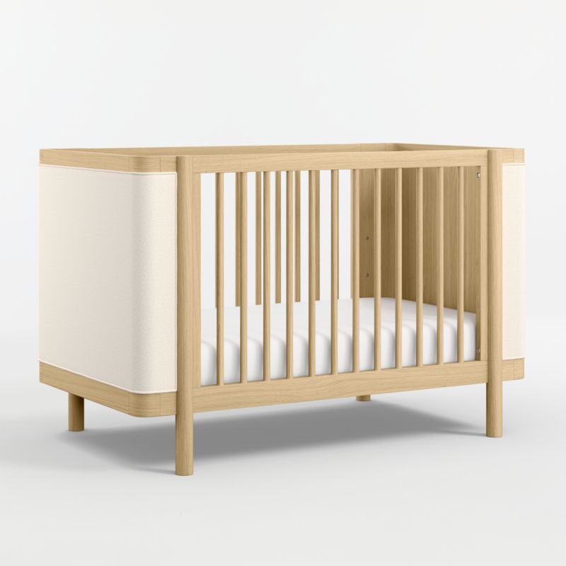 Redondo Upholstered Wood Convertible Crib