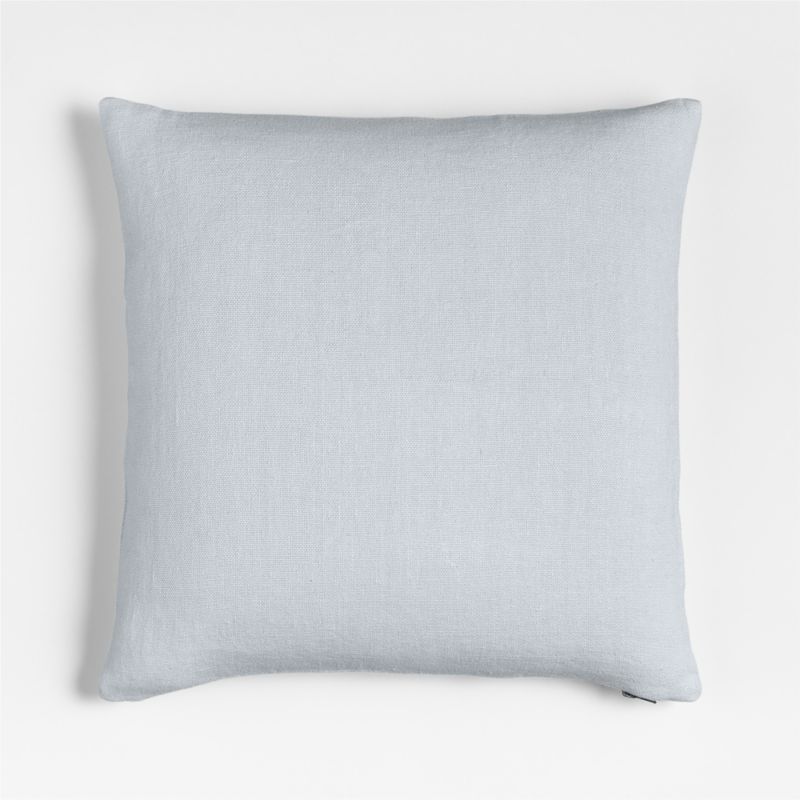 Relaxed Linen 20"x20" Pale Blue Layering Throw Pillow Cover