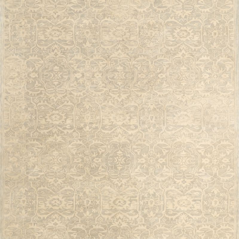 Rennes Wool Traditional Hand-Tufted Grey Area Rug 9'x12'