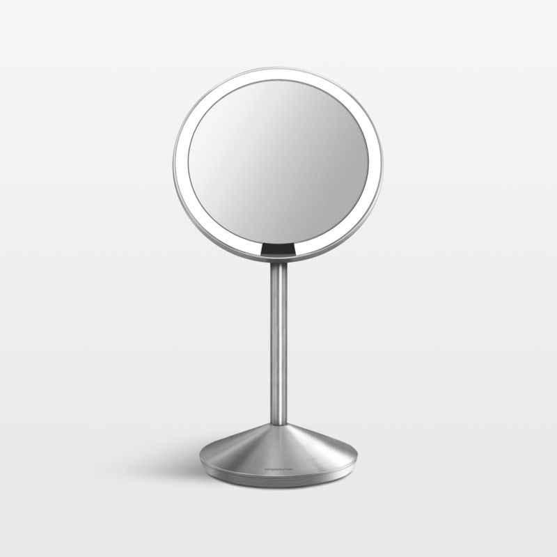 Simplehuman 5" Sensor Travel Mirror, 10x Magnification, Brushed Stainless Steel
