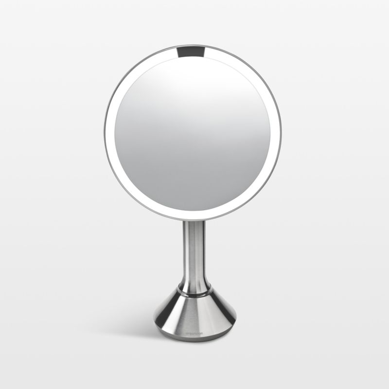 Simplehuman 8" Sensor Mirror, 5x Magnification & Adjustable Brightness, Brushed Stainless Steel