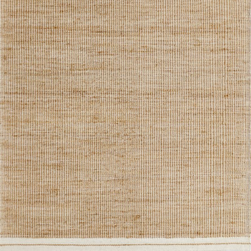 Santa Cruz Jute/Wool Blend Handwoven Cream Border Area Rug 12'x15'
