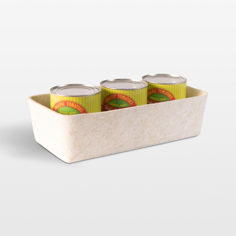 SortJoy Long Stone Sculpted Storage Bin