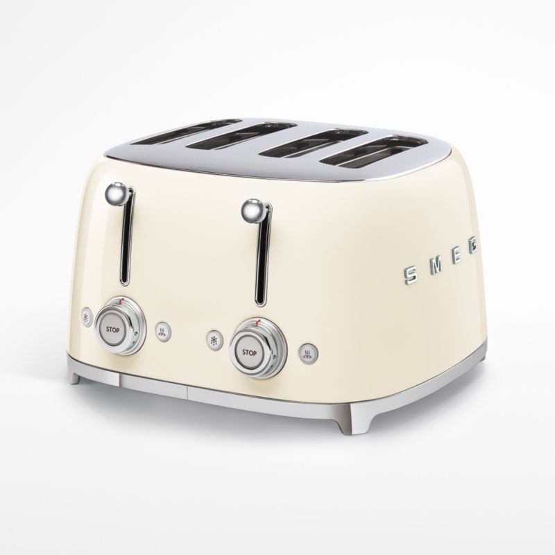 SMEG Cream 4x4-Slice Retro Toaster