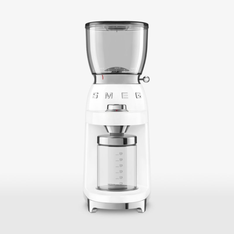 SMEG White Retro Conical Burr Coffee Grinder