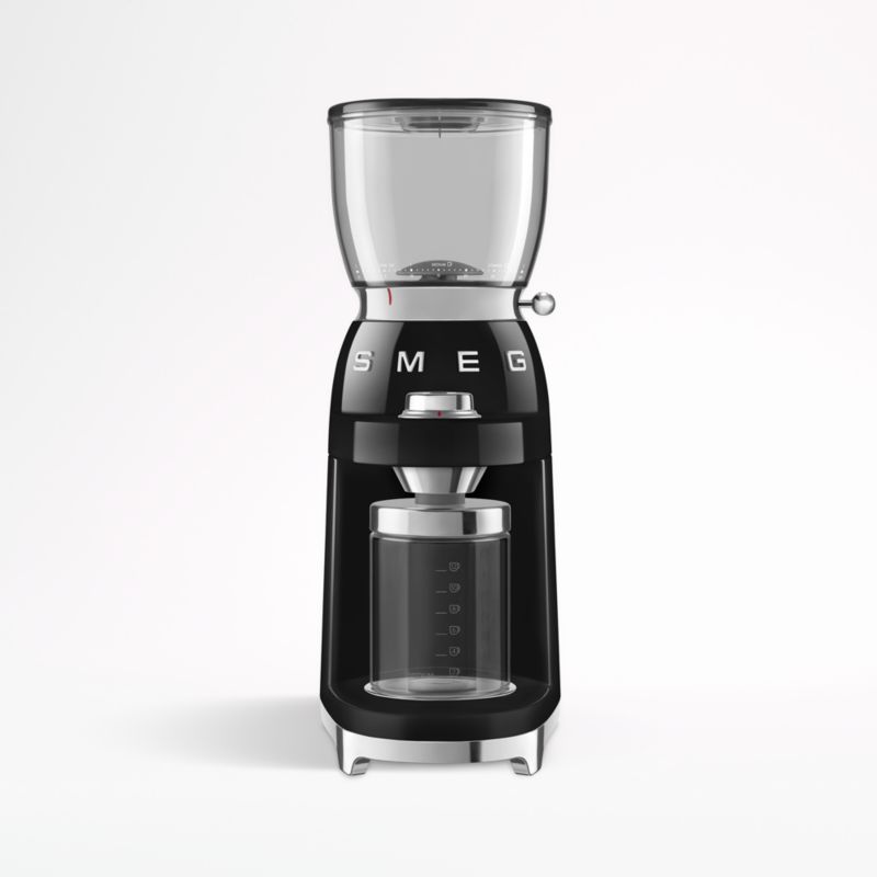SMEG Black Retro Conical Burr Coffee Grinder