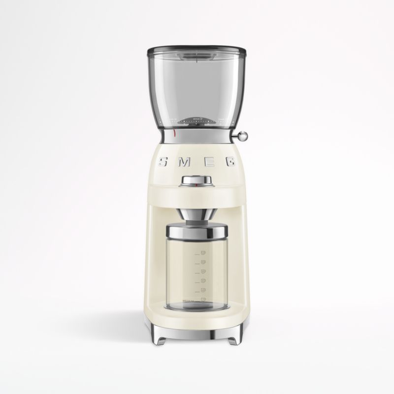 SMEG Cream Conical Burr Retro Coffee Grinder