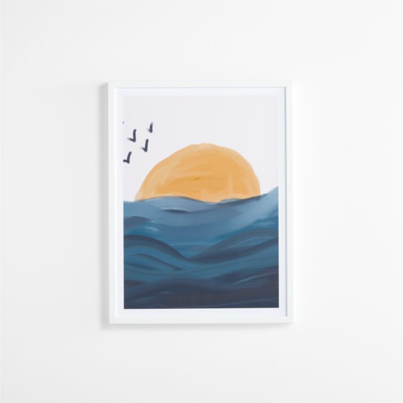 Smooth Wave Framed Wall Art Print