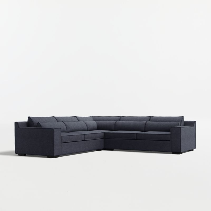 Soho 3-Piece L-Shaped Armless Sectional Sofa + Reviews | Crate