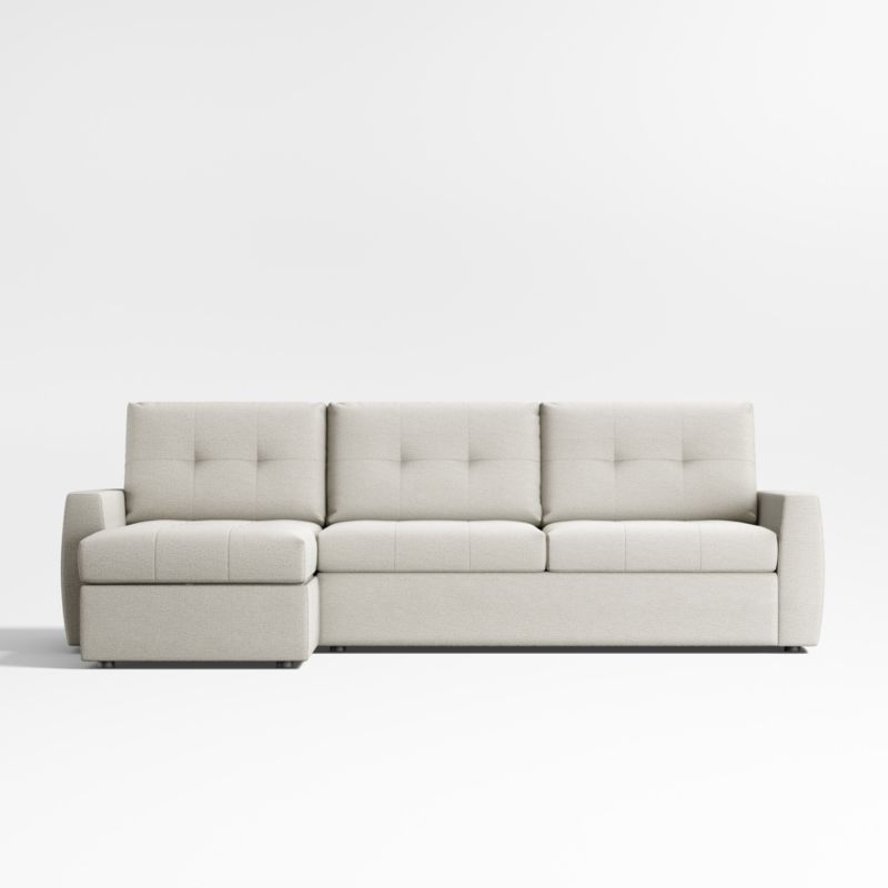 Sombra 2-Piece Queen Sleeper Sectional Sofa with Storage Chaise Lounge