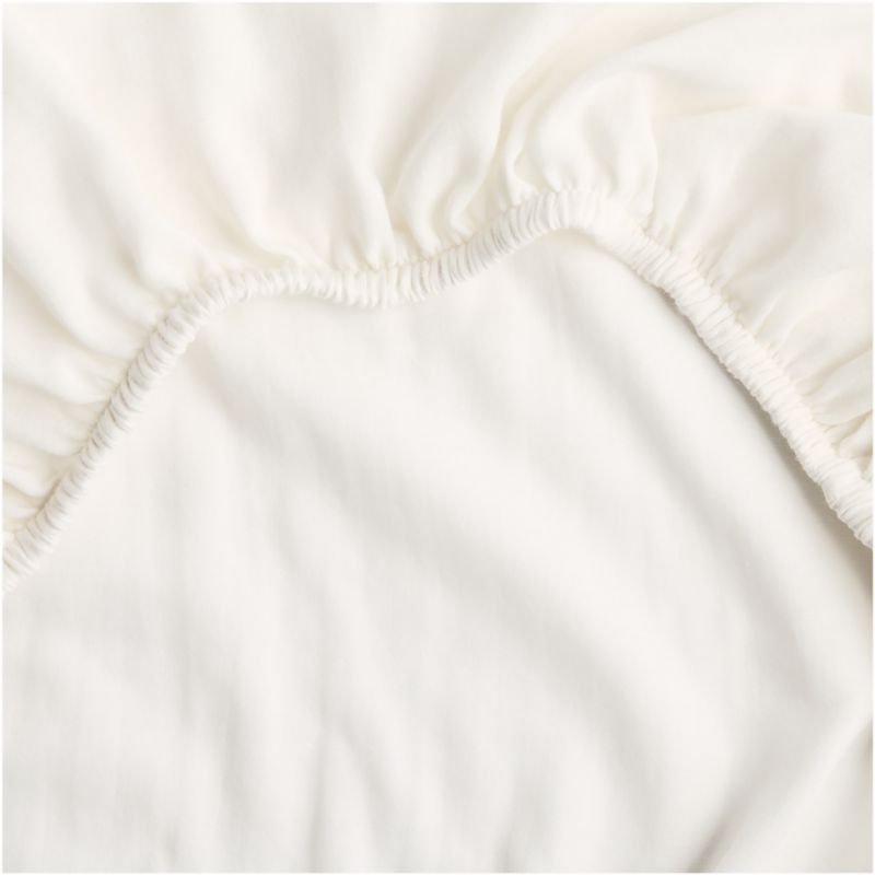 Supersoft Pampas Ivory 100% Organic Cotton Gauze Baby Bassinet Sheet