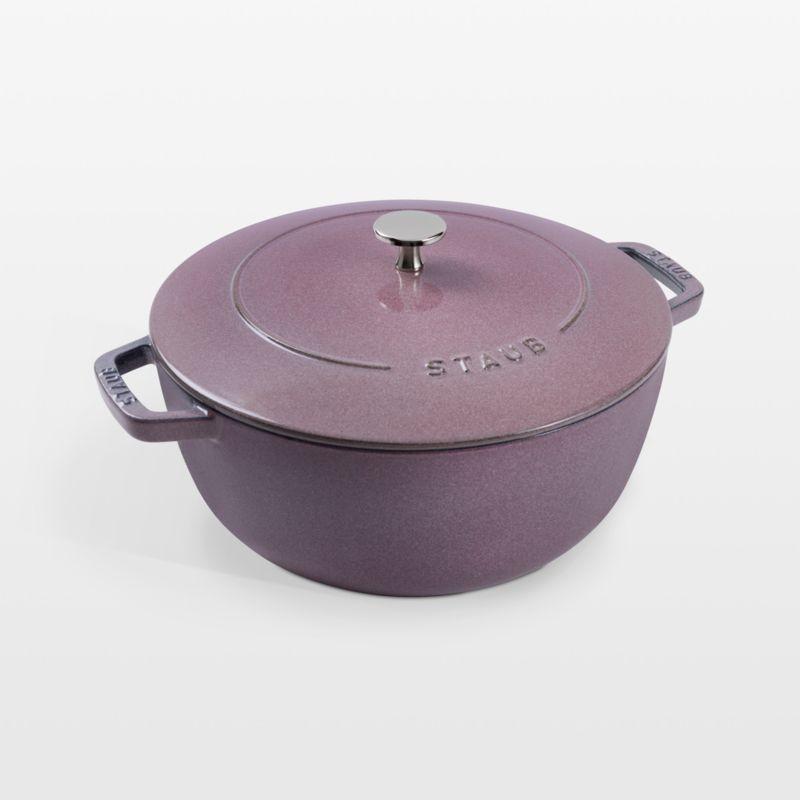 Staub 3.75-Qt. Cherry Cast Iron Essential French Oven with Dragon