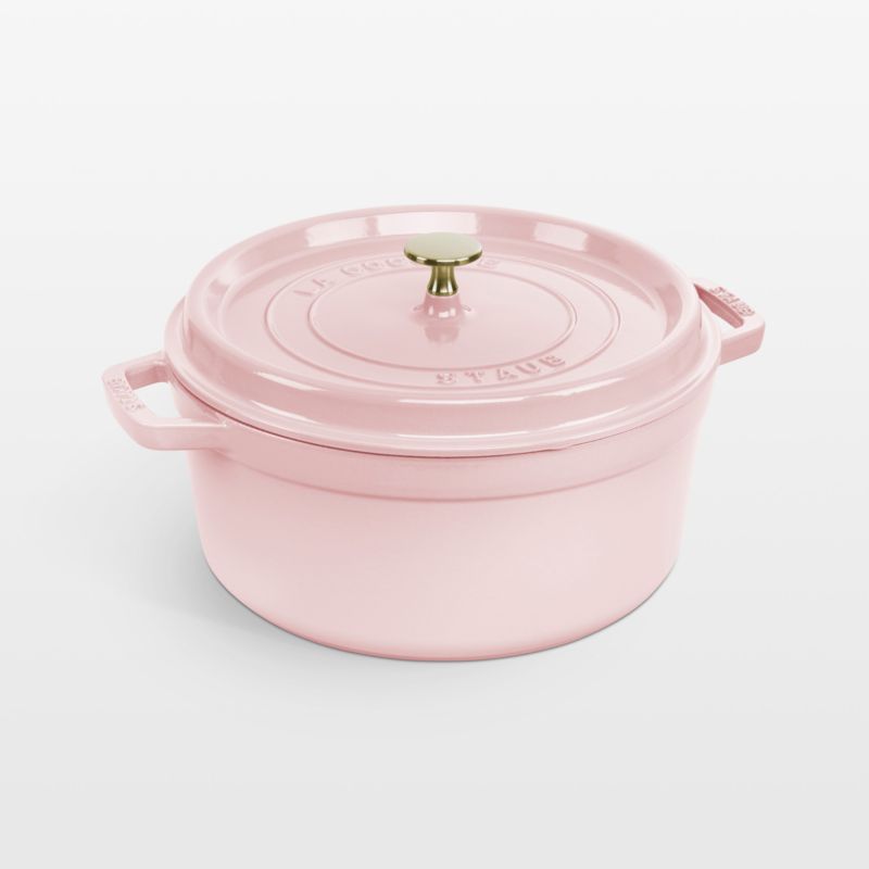 Staub ® Peony Pink Cast Iron 5.5-Qt. Round Cocotte