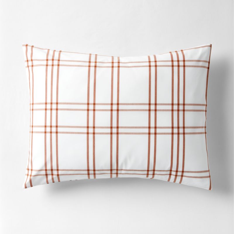 Stax Almond Brown Yarn-Dyed Organic Cotton Kids Pillow Sham