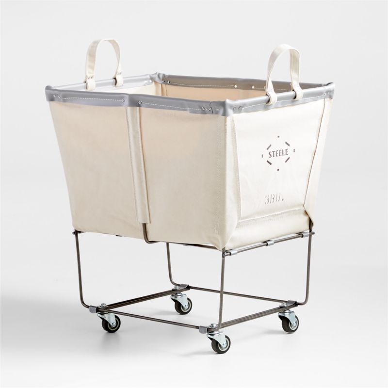 Steele ® Canvas 3-Bushel Elevated Rolling Laundry Hamper