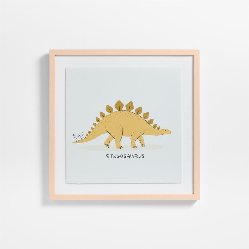 Stegosaurus Framed Wall Art Print