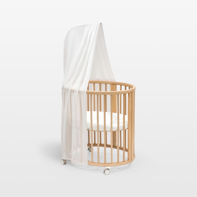 Stokke Sleepi White Wood Convertible Baby Bed | Crate & Kids