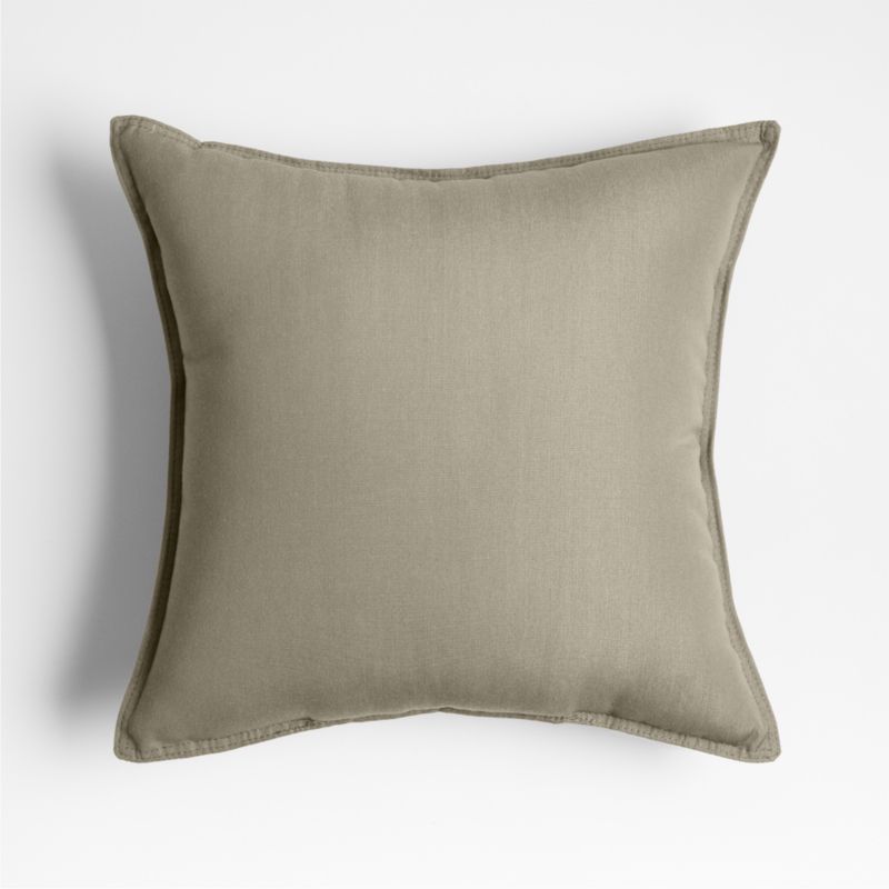 Sunbrella ® 20"x20" Taupe Brown Outdoor Throw Pillow