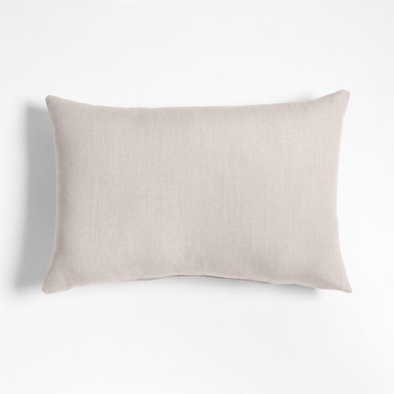 Sunbrella ® Canvas 20"x13" Flax Taupe Outdoor Throw Pillow